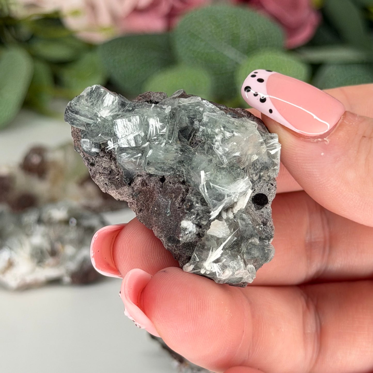 Green Apophyllite With Mordenite