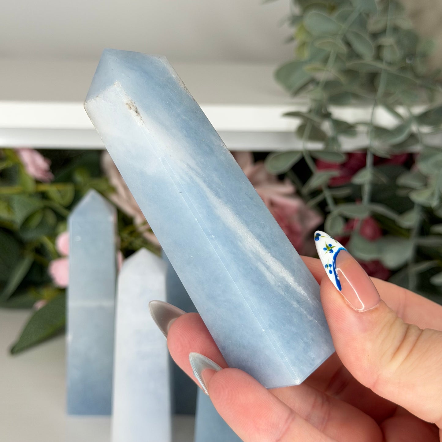 Blue Calcite Towers