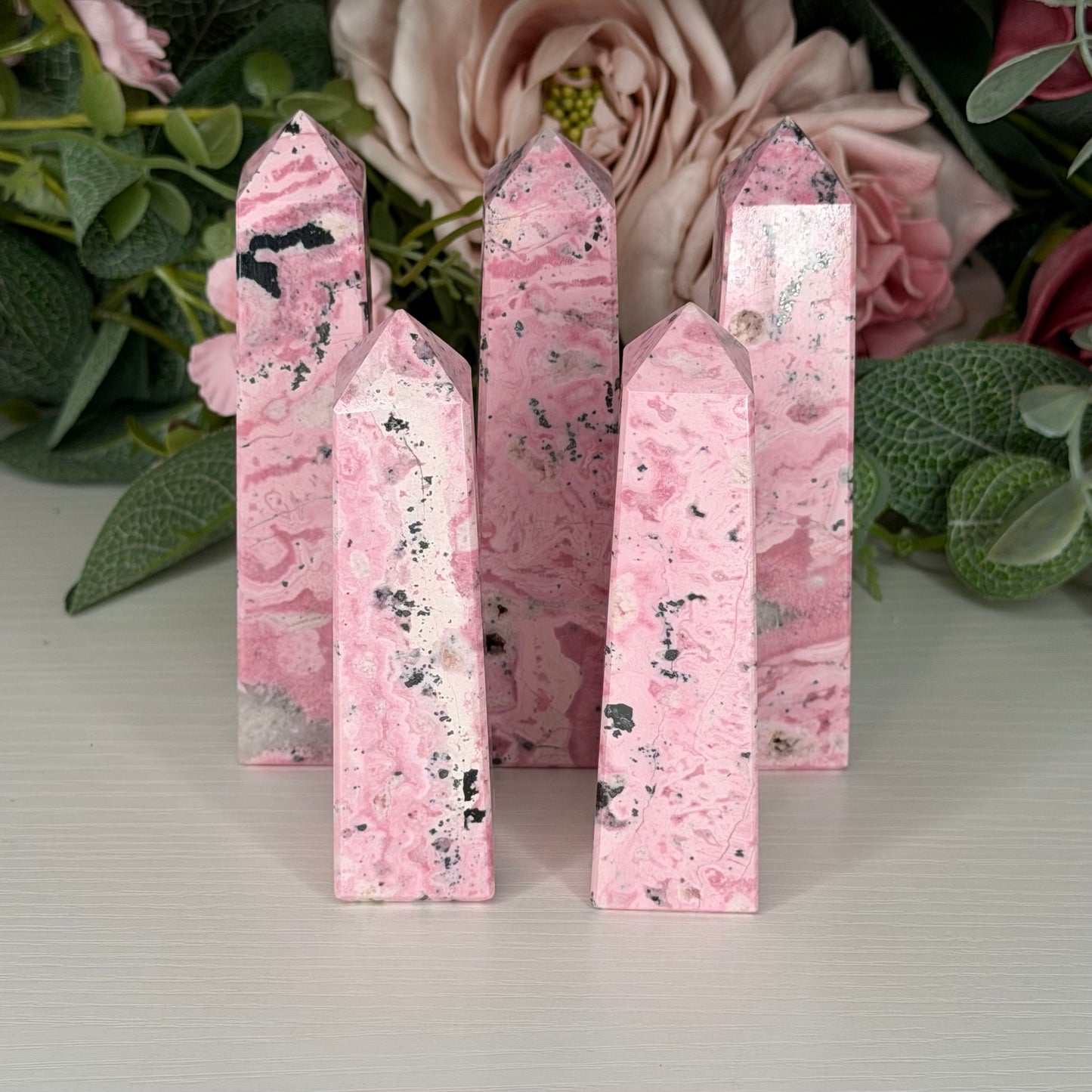 Peruvian Rhodonite Towers
