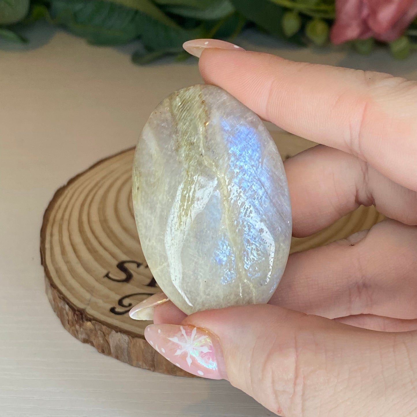 Moonstone Palmstone (Intuitively Chosen)
