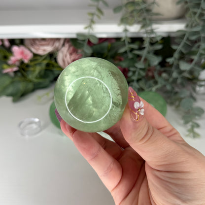Green Apple Fluorite Spheres
