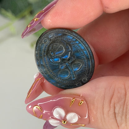 Labradorite Rose Cabs
