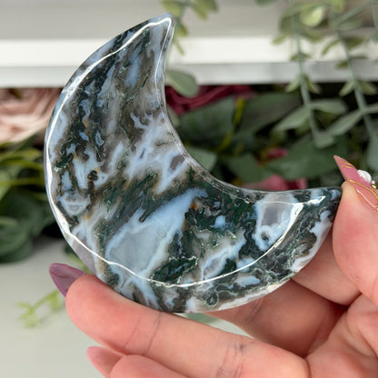 Moss Agate Moon C