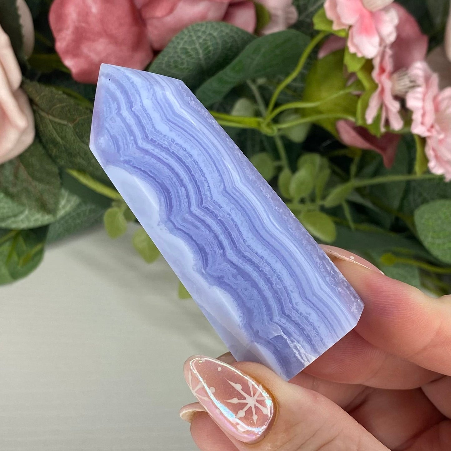 Blue Lace Agate Towers