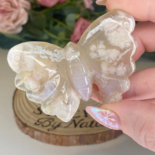 Flower Agate Butterfly