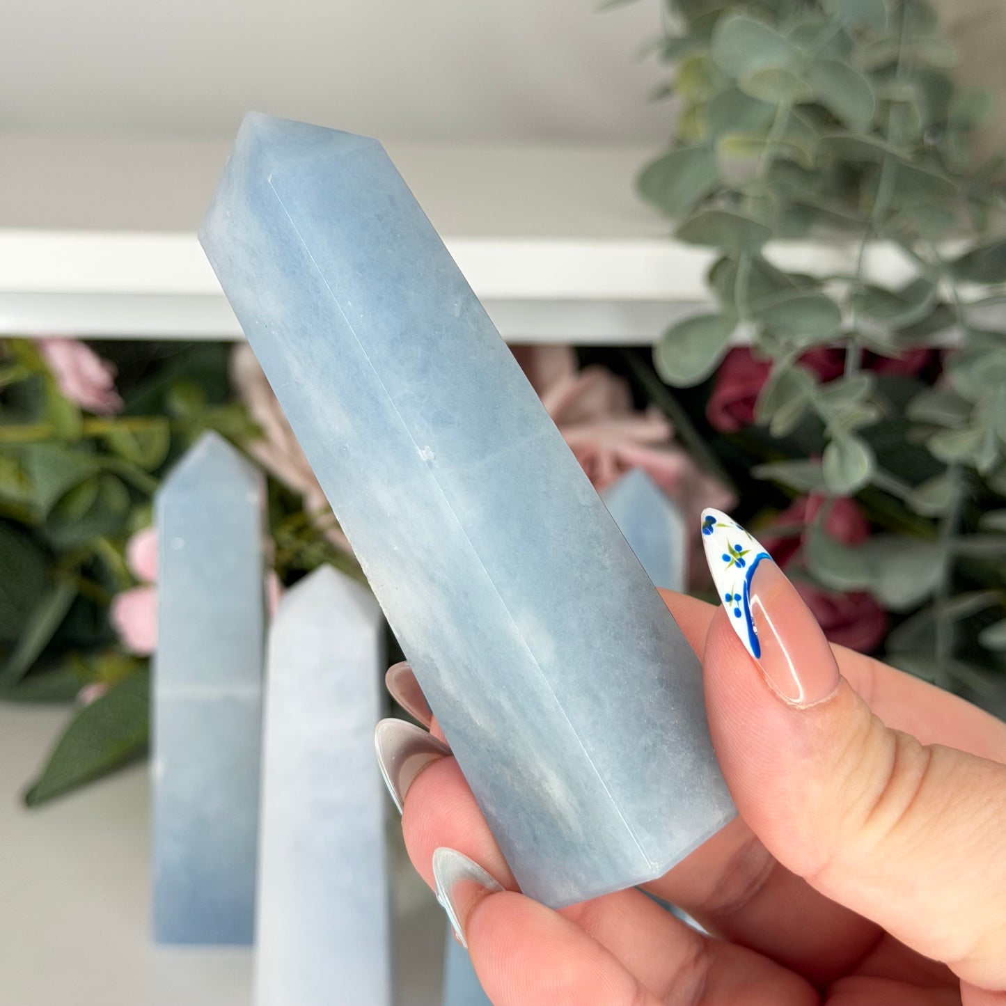 Blue Calcite Towers