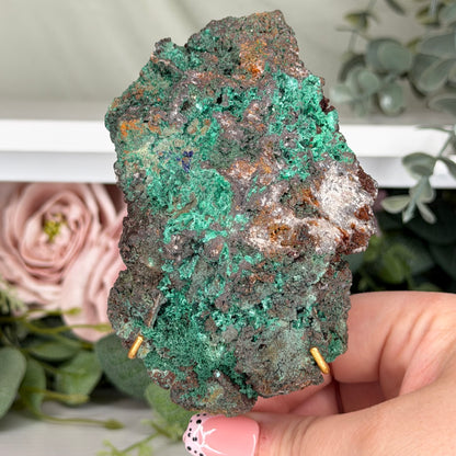 Azurite With Malachite From Indonesia