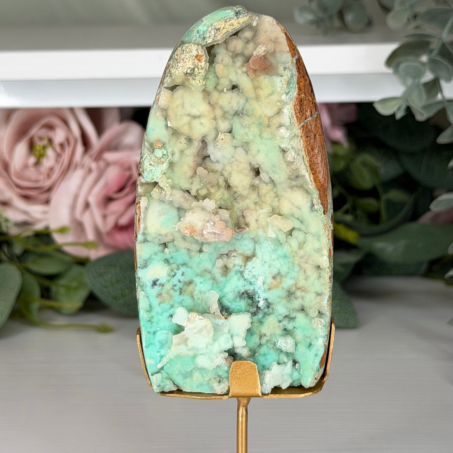 Smithsonite Freeform On Custom Stand
