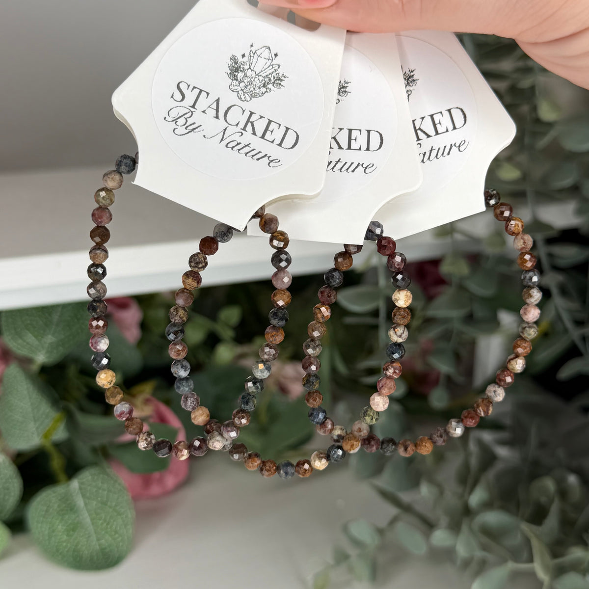 Pietersite Faceted Bracelet (4mm)