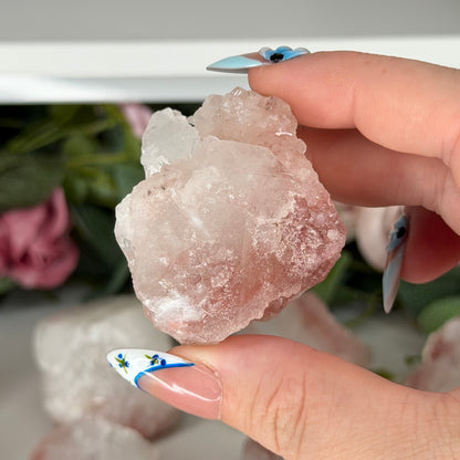 Apophyllite With Pink Chacedony