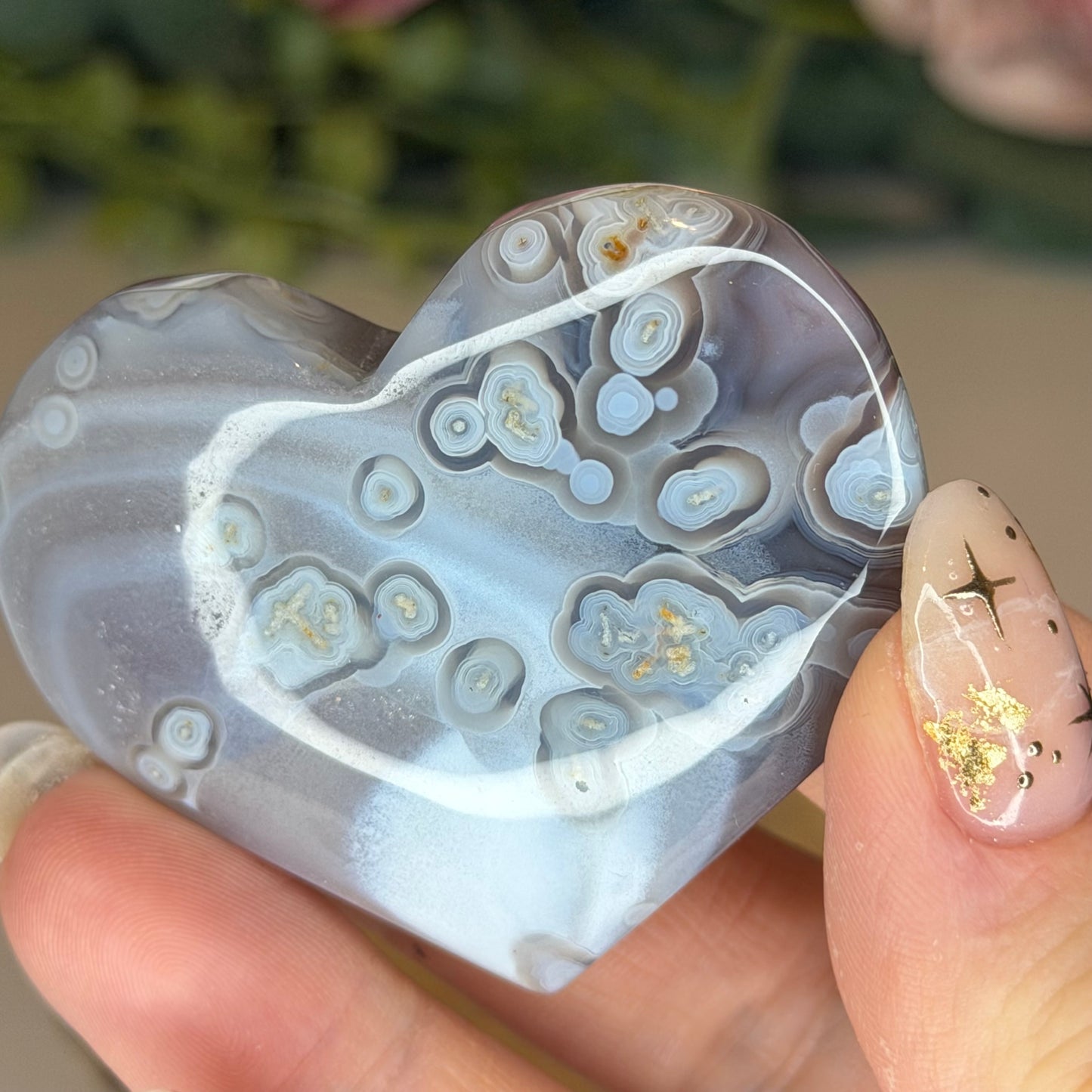 Swazi Agate Heart