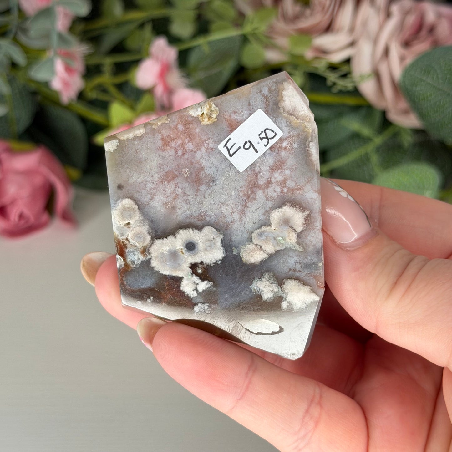 Black Flower Agate Freeform’s