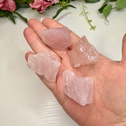 Raw Rose Quartz Chunks