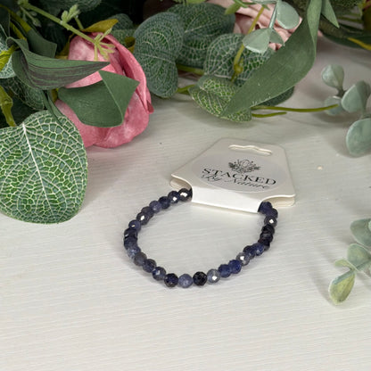 Iolite Faceted Bracelet (5mm)