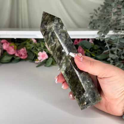 Green Mica Statement Towers (Imperfect)