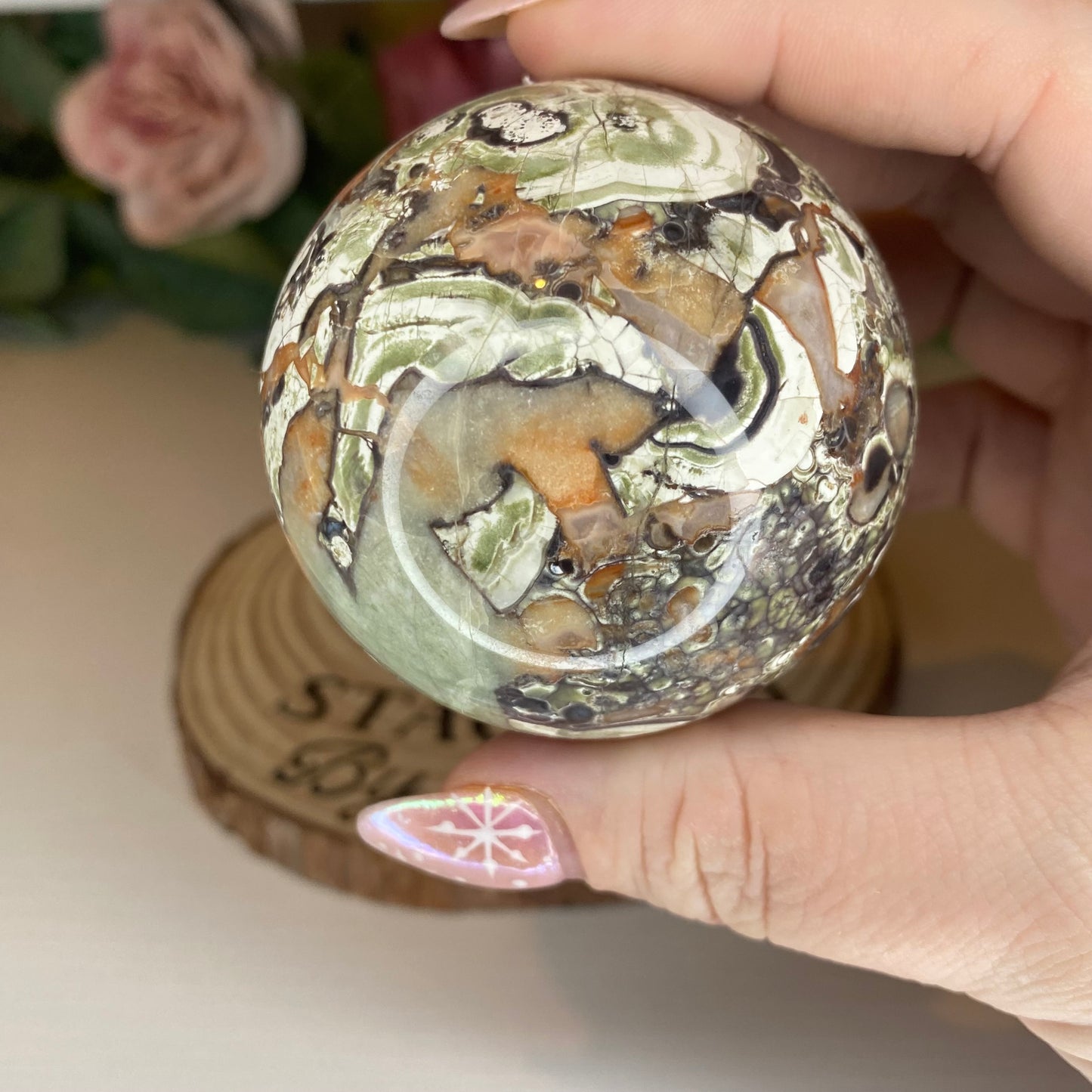 Money Agate Sphere