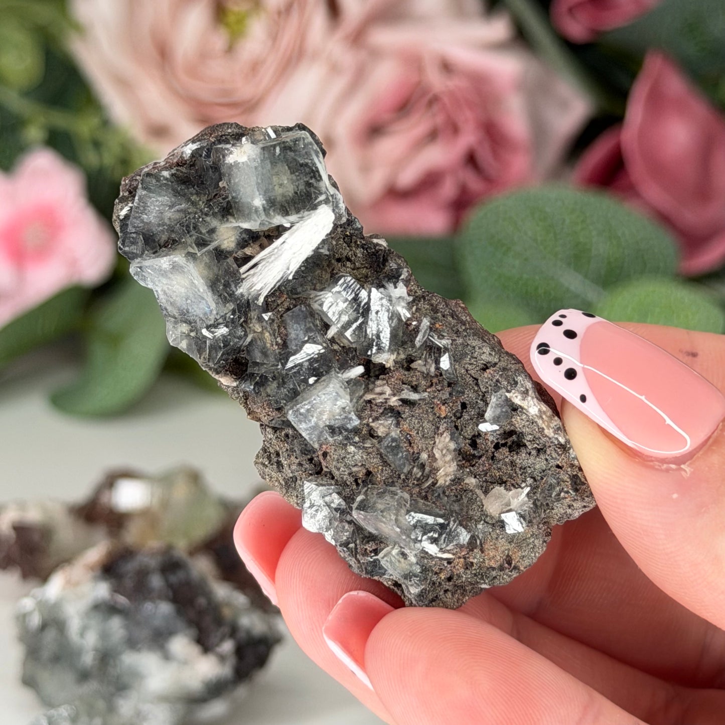 Green Apophyllite With Mordenite
