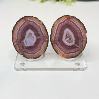Zhanguo Agate Geode Pairs