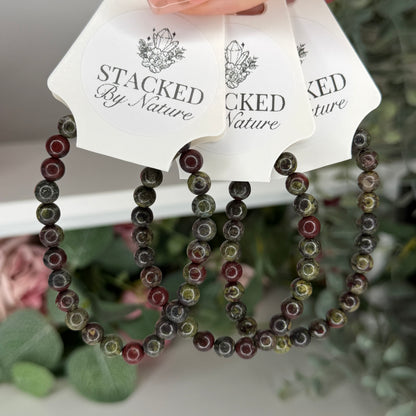 Dragon Bloodstone Bracelet (6mm)