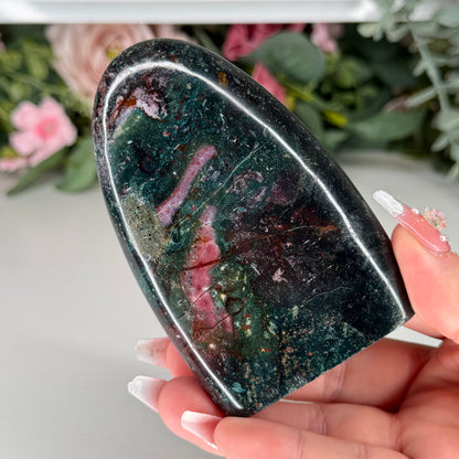Green Jasper Freeforms
