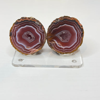 Zhanguo Agate Geode Pairs