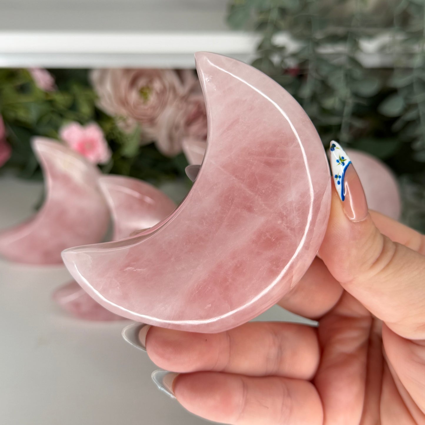Rose Quartz Standing Moons