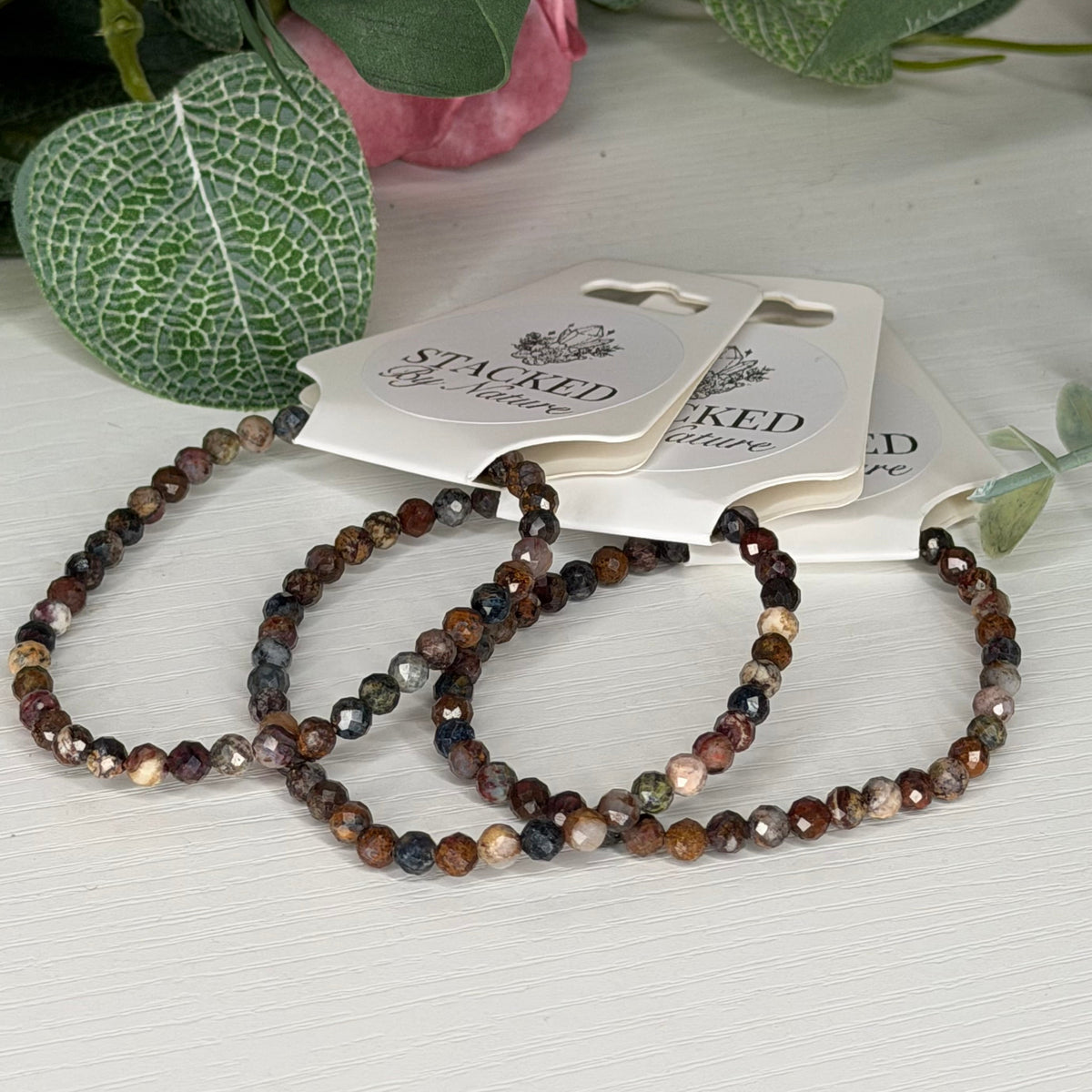 Pietersite Faceted Bracelet (4mm)