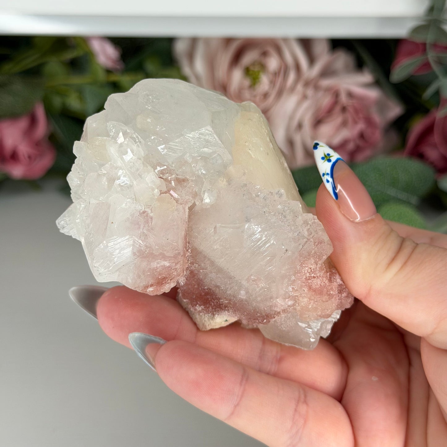 Apophyllite With Pink Chalcedony T