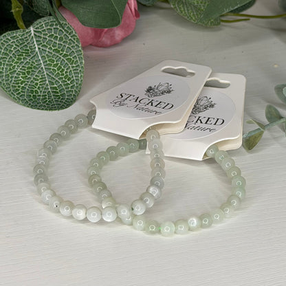 Green Moonstone Bracelet (6mm)