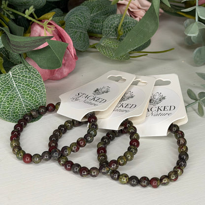 Dragon Bloodstone Bracelet (6mm)