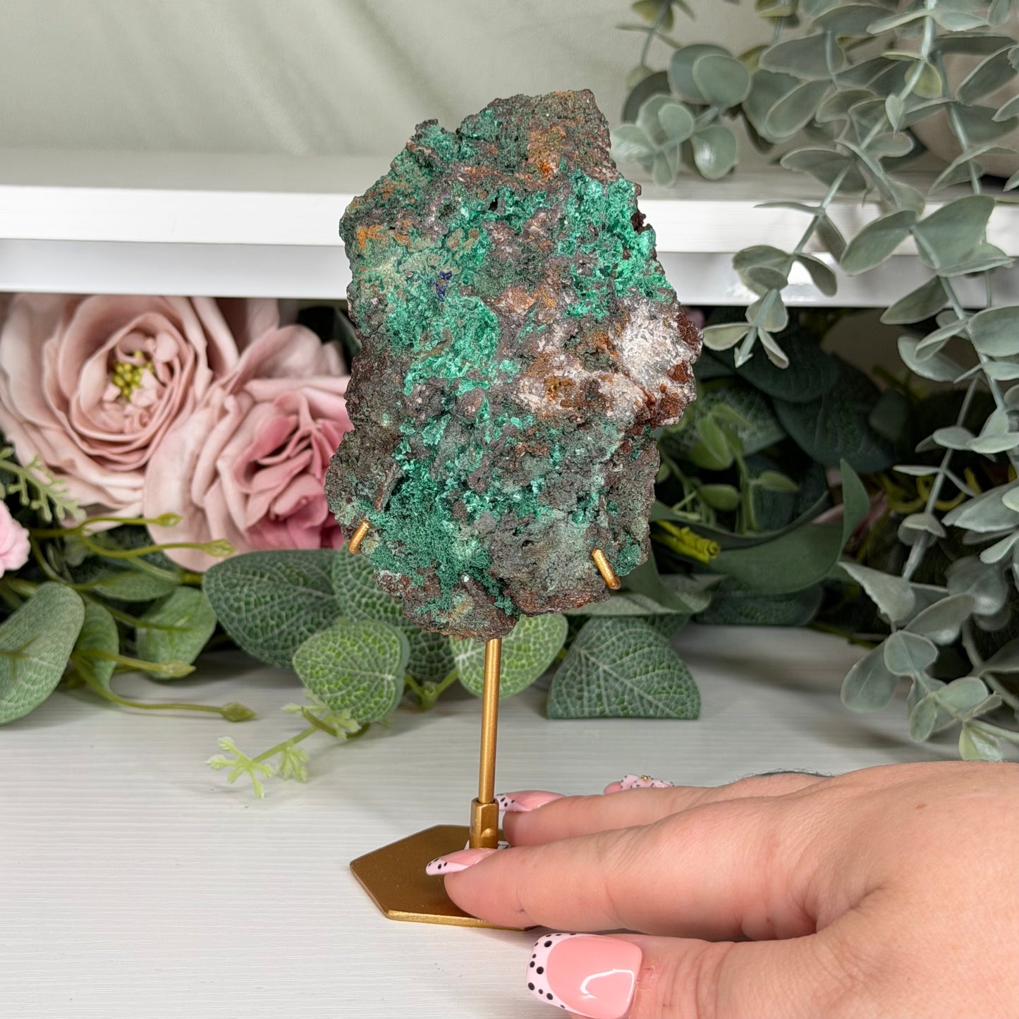 Azurite With Malachite From Indonesia
