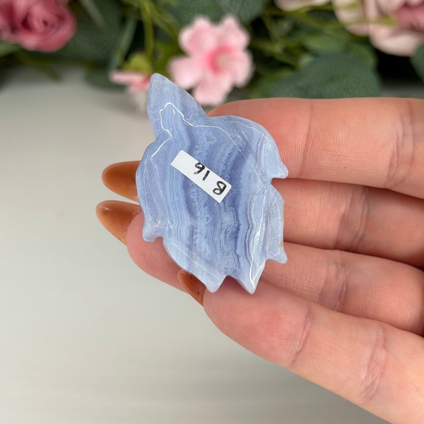 Blue Lace Agate Turtles
