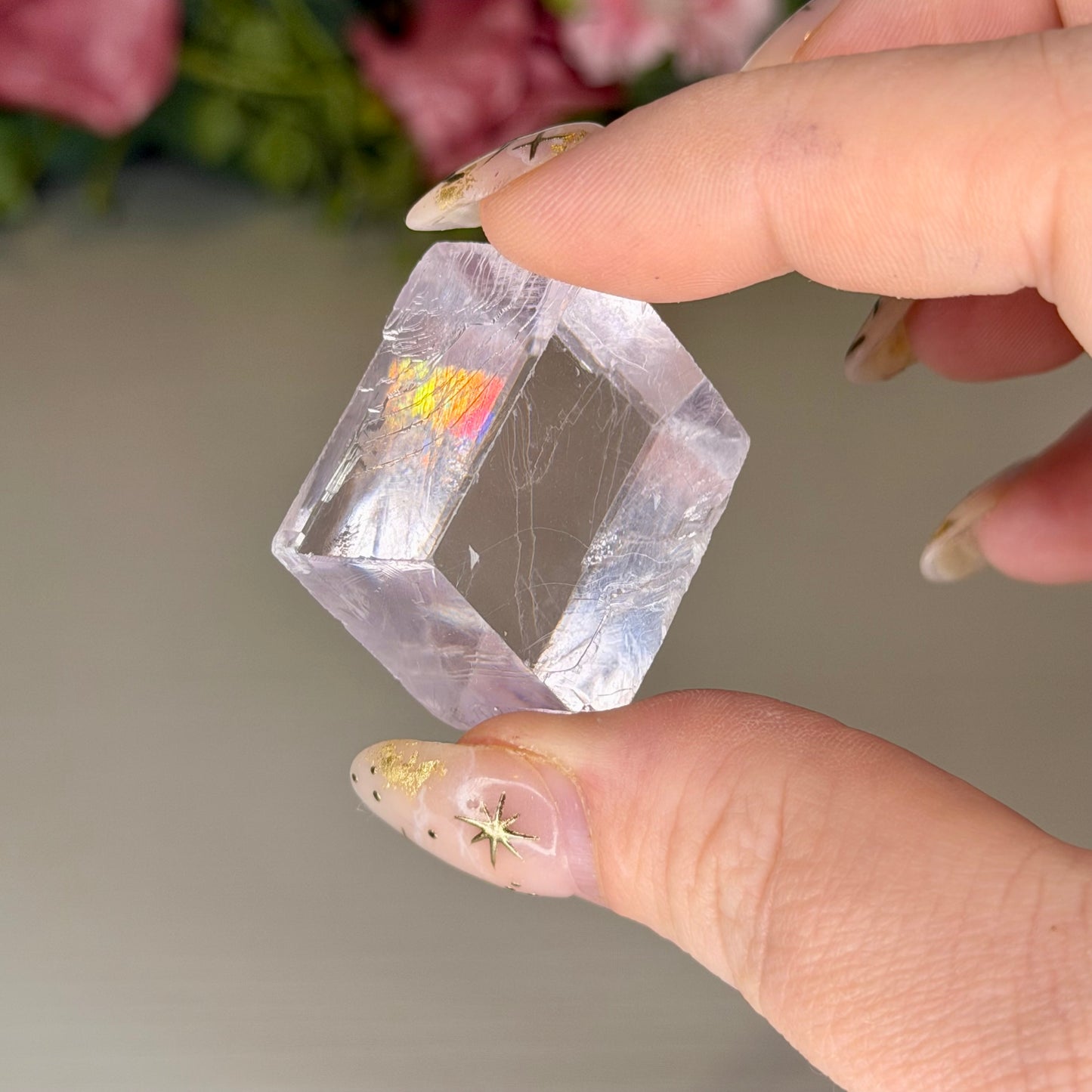Lilac Optical Calcite Freeforms