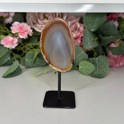 Agate Slice on Stand A
