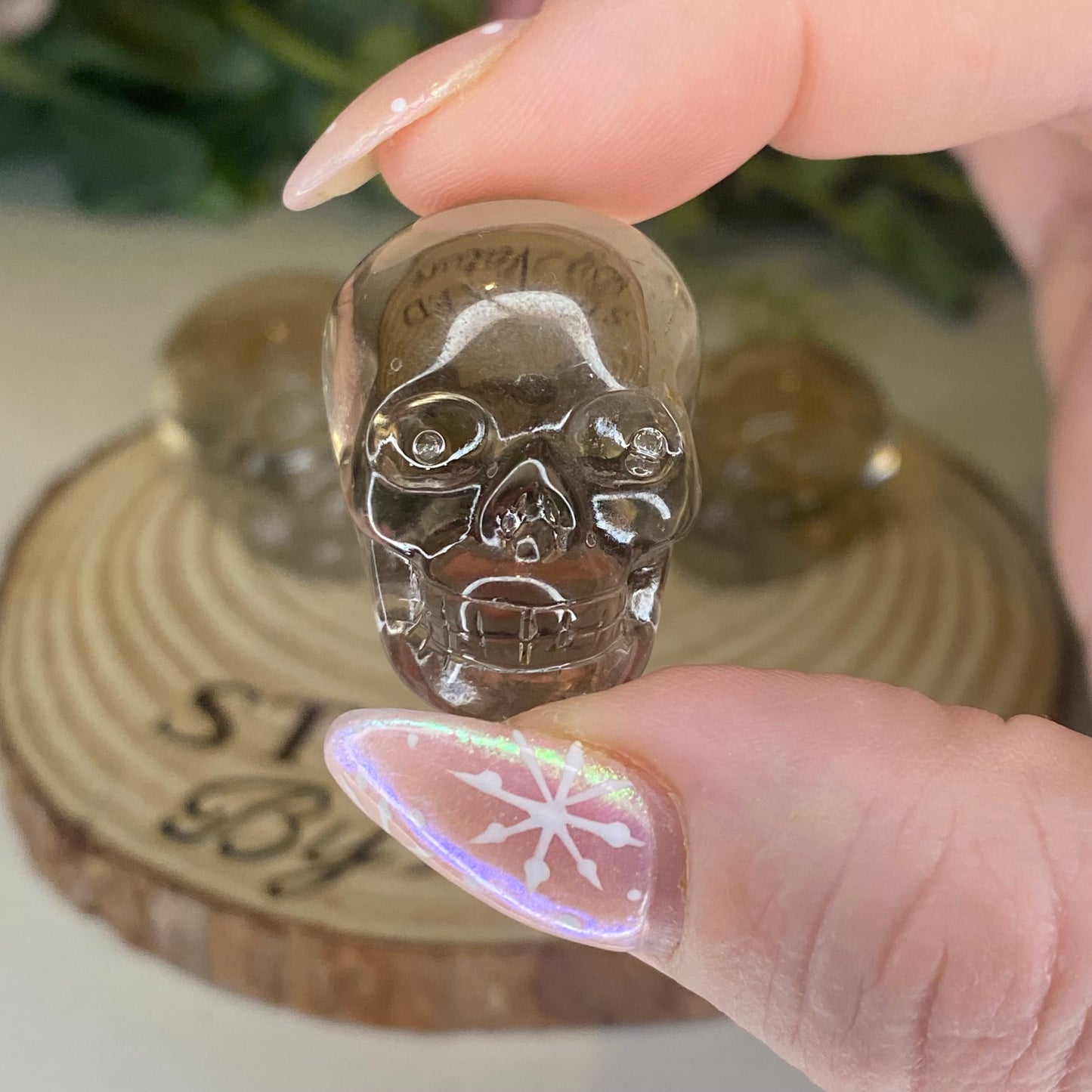 Smokey Quartz Skulls