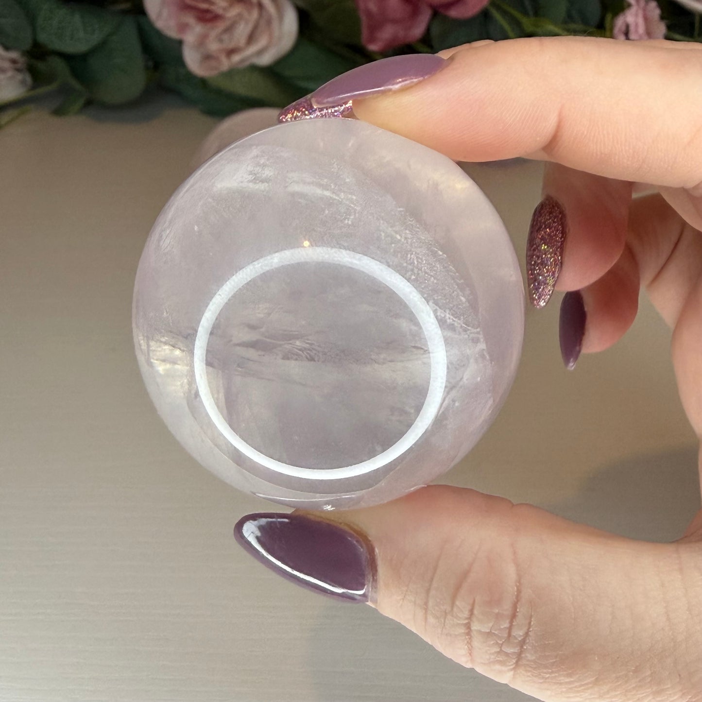 Gemmy Rose Quartz Sphere