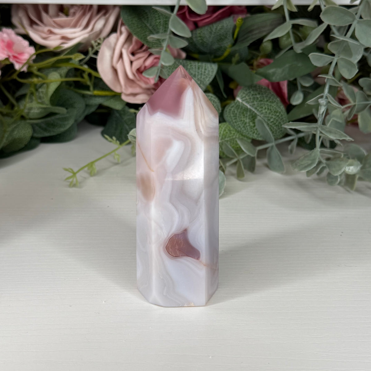 Pink Jelly Agate Towers