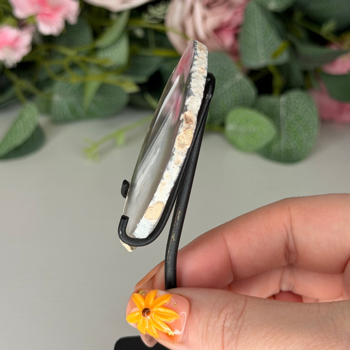 Agate Slice on Stand B