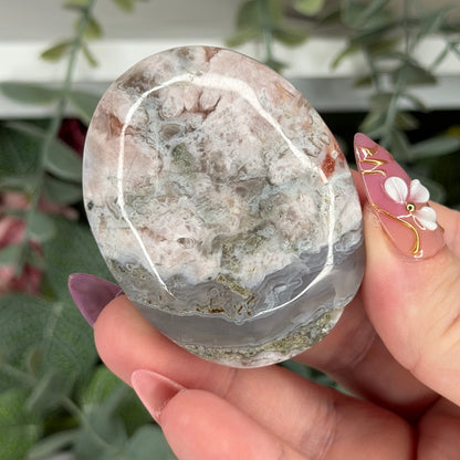 Flower Agate Palm & Hearts
