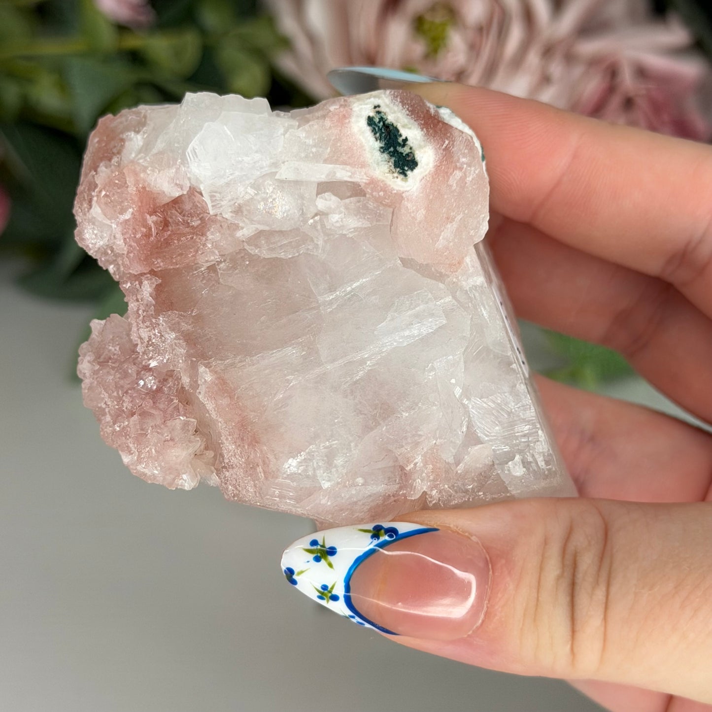 Apophyllite With Pink Chalcedony H