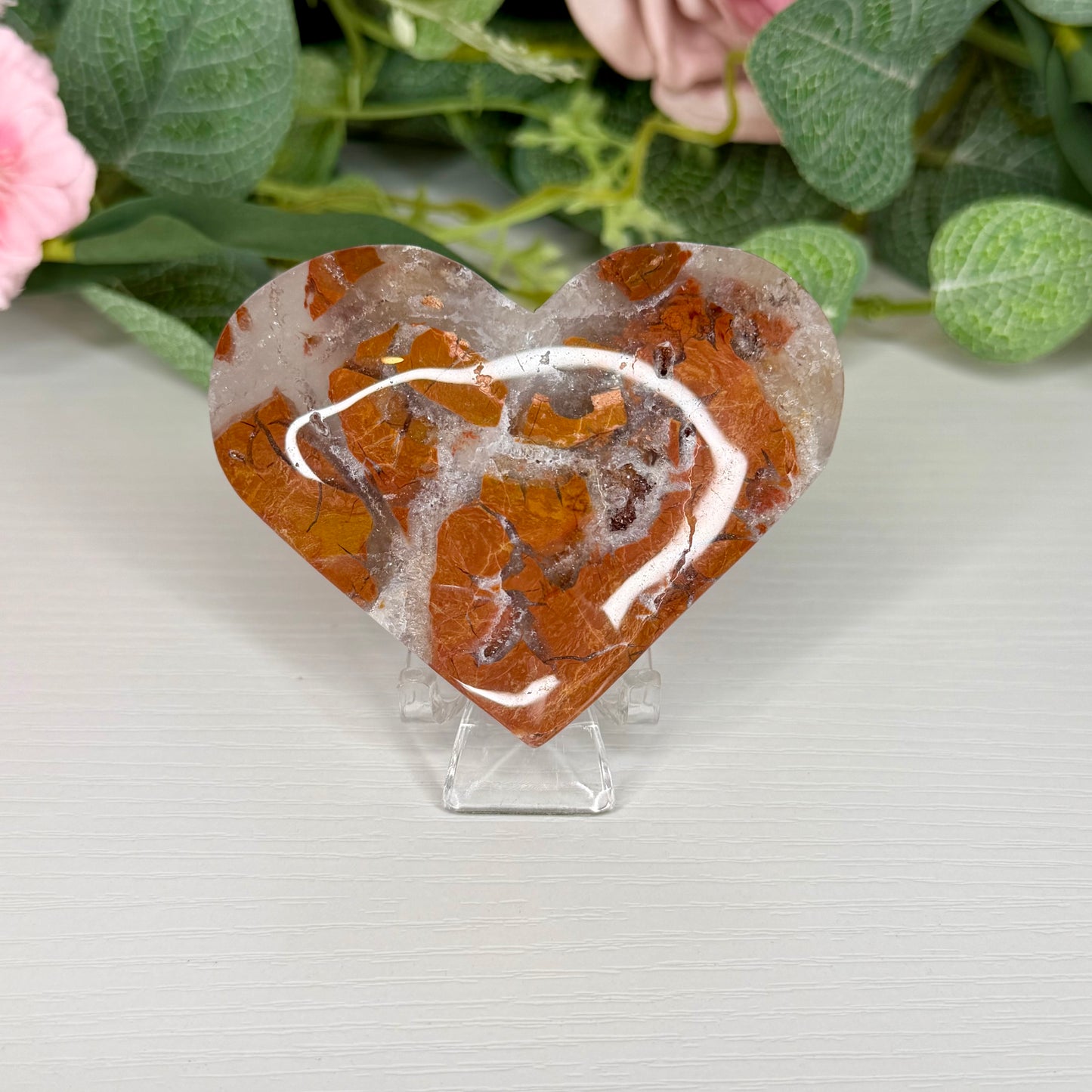 Brecciated Jasper Hearts