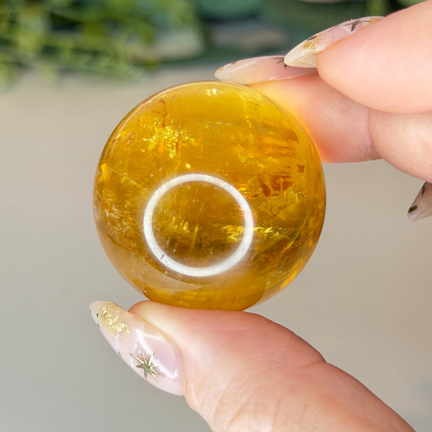 Honey Calcite Spheres