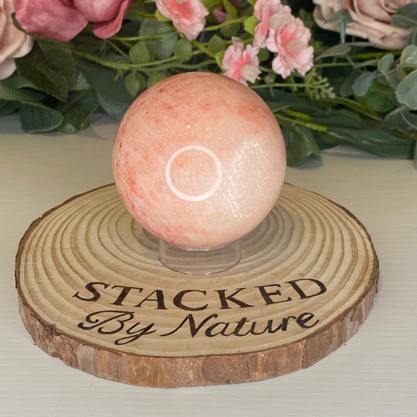 Pink Moonstone Sphere