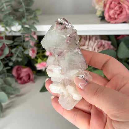 Pink Apophyllie with Stilbite