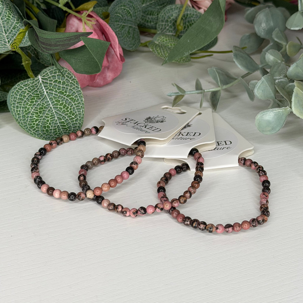 Rhodonite Bracelet (4mm)