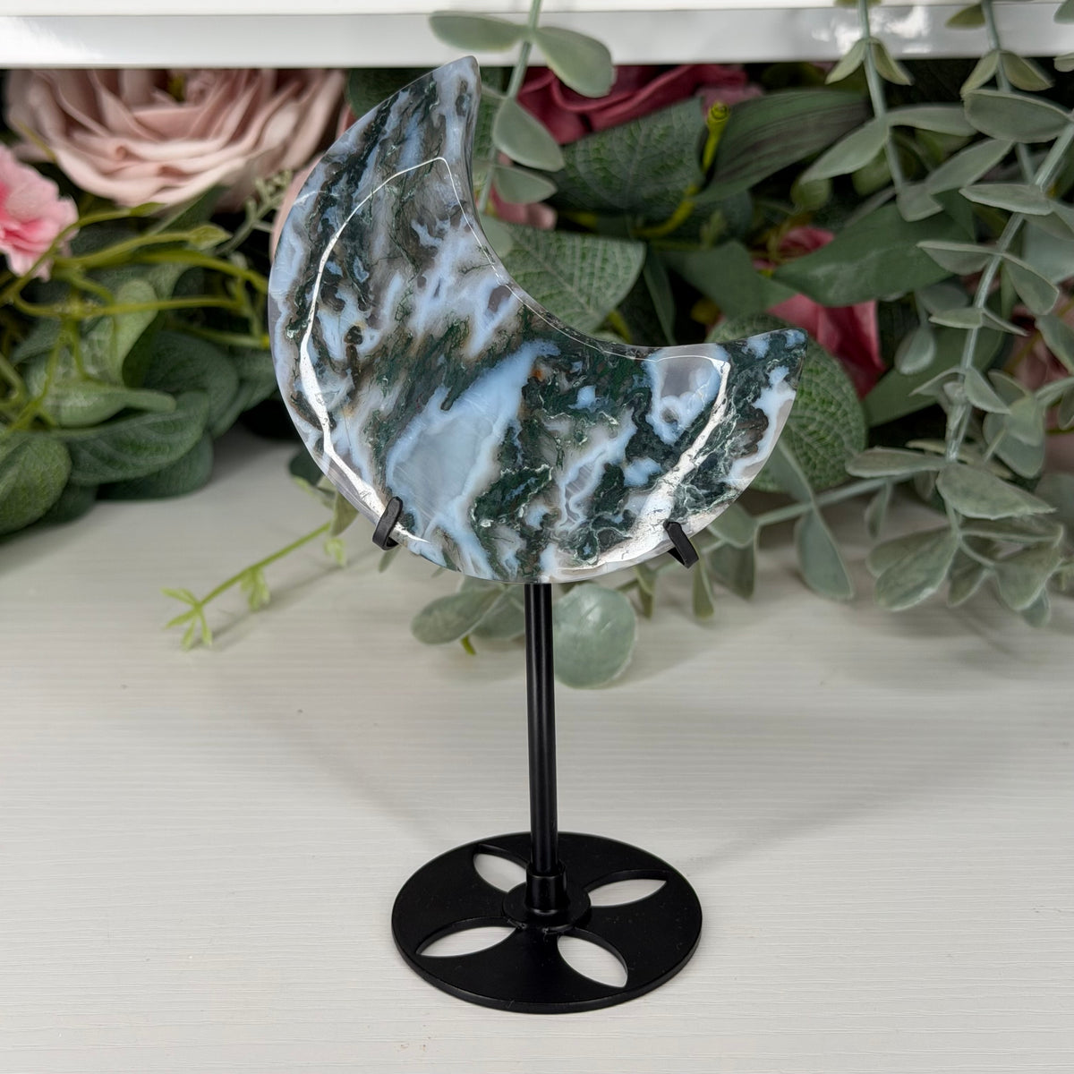 Moss Agate Moon C
