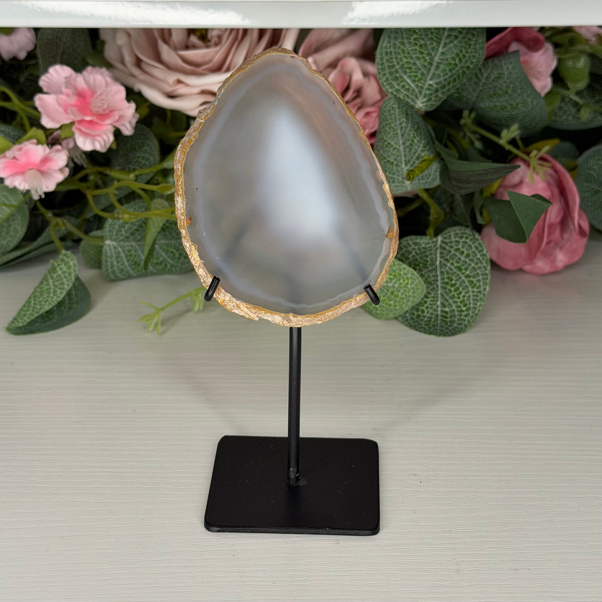 Agate Slice on Stand F
