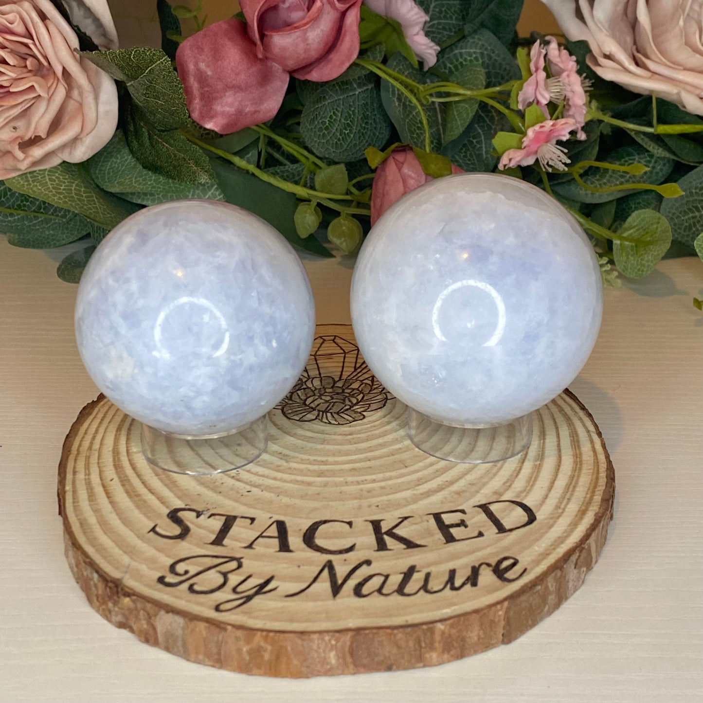 Blue Calcite Spheres