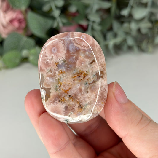 Flower Agate Palmstones