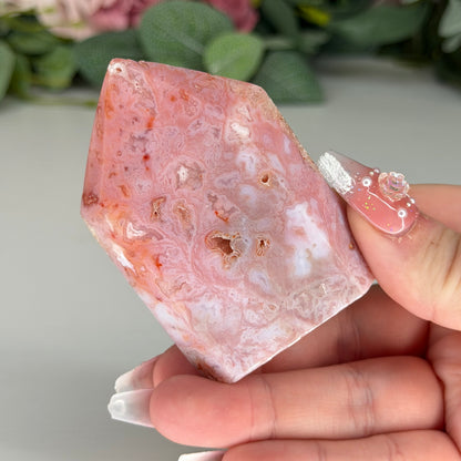 Pink Carnelian Domino Towers